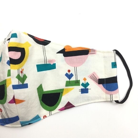 ‎2/$15 - Bird Mask, Modern Bird Pattern Face Mask, Filti Filter - Picture 5 of 14